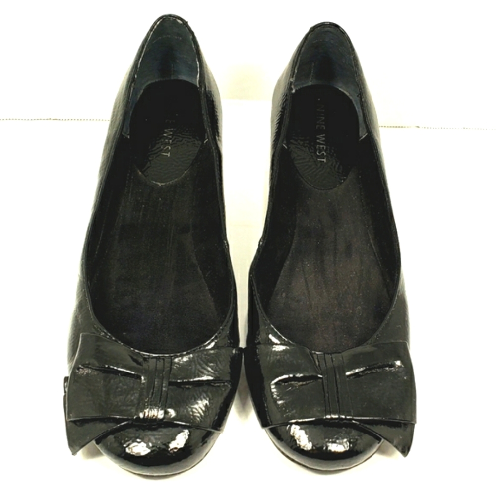 Nine West Black Slip on Flats. Woman's size 6.5 M